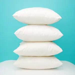 A stack of pillows on top of each other.